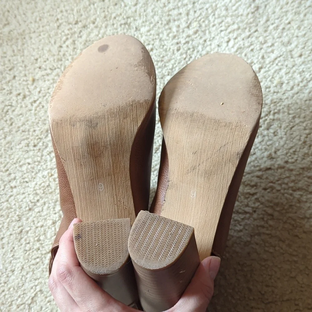 Corky's Brown Open Toe Slingback 3.5